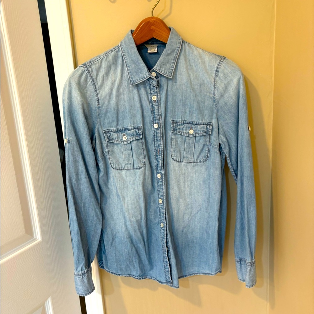 J. Crew Sky Blue Denim Shirt